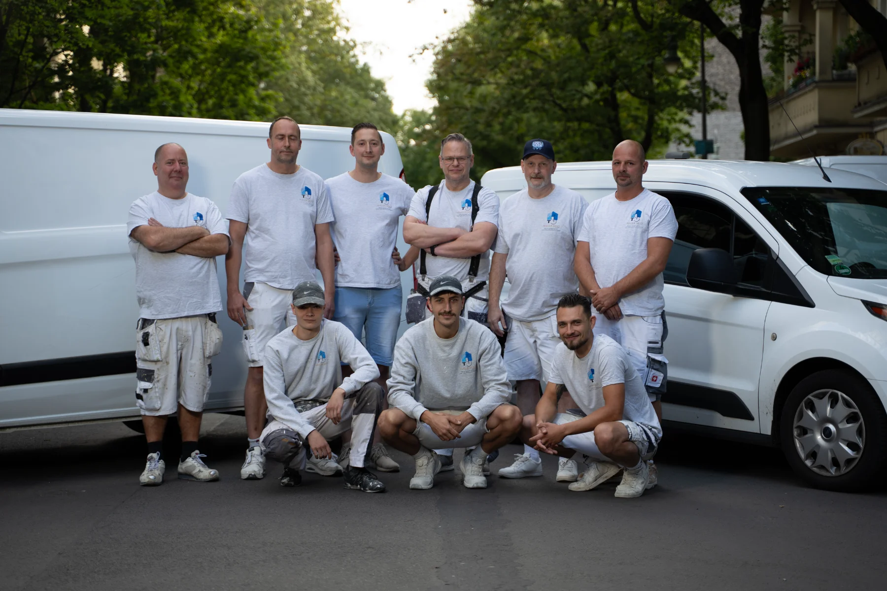 Das Team von Malerbetrieb Gerfried Sens in Berlin
